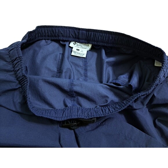 Vintage Columbia Rain Cargo Pants Men’s Large Blue Pullover Nylon Waterproof - Picture 4 of 12